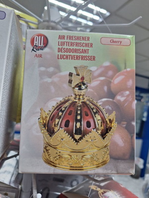 Aromatic Crown air freshener with cherry scent new