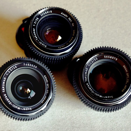 Asahi-Pentax vintage SUPER TAKUMAR M42 set of 11 lenses
