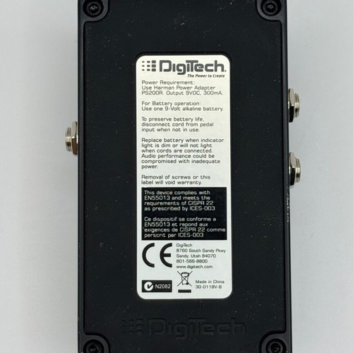 Digitech Death Metal distortion pedal used, analog high-gain