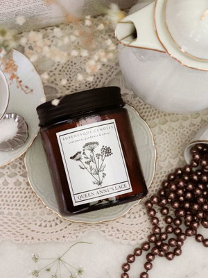 Handmade Queen Anne's Lace soy candle 250ml new