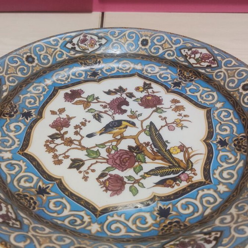 Vohenstrauss vintage porcelain plates set of 7 with Oriole Decor like new