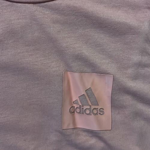 Adidas Women Tank Top dusty pink, logo patch print, size M, like new
