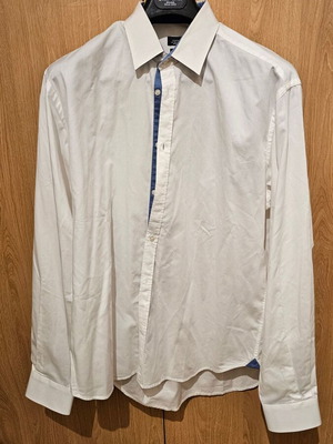 Zara men's white tailored fit shirt XL like new