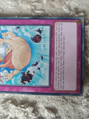 Yu-Gi-Oh Rain of Frogs card like new