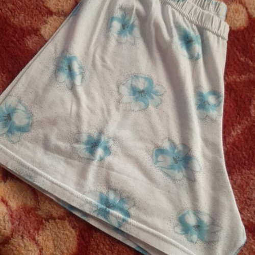 Shorts pajama used with blue flowers noXL-L