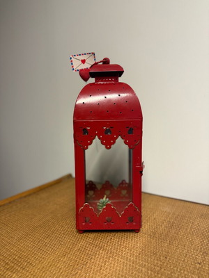 Metal lantern 42cm x16 like new