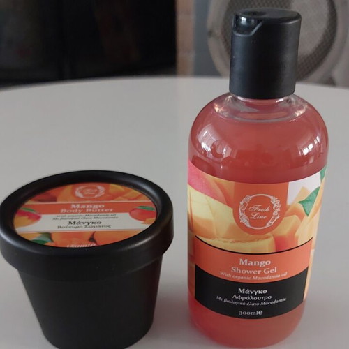 Fresh Line Mango care set with shower gel 300ml and body butter 150ml new
