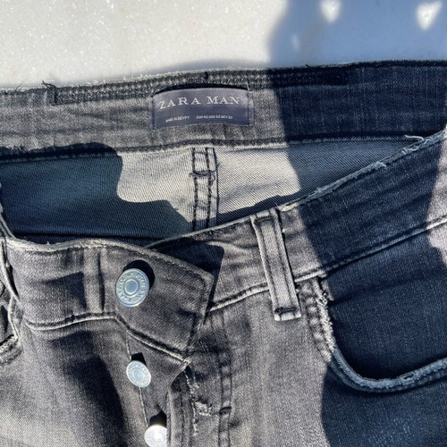 Men's Jeans Zara Man - Dark Color, Ripped Style