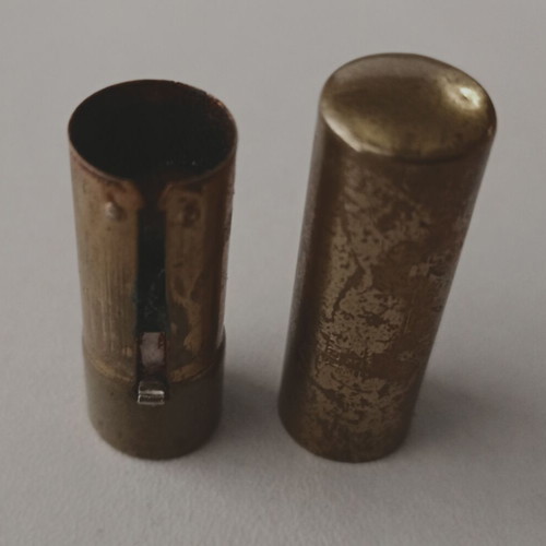 Michel Cosmetics Red Venus lipstick used, New York, made in America