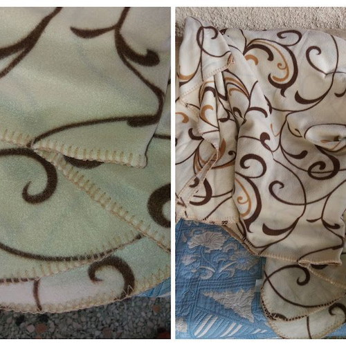Used throws, two pieces single and double