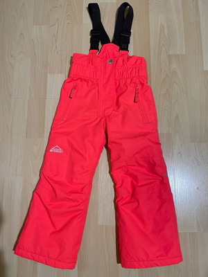 McKINLEY Kids Ski Pants like new, size 6, orange-fuchsia