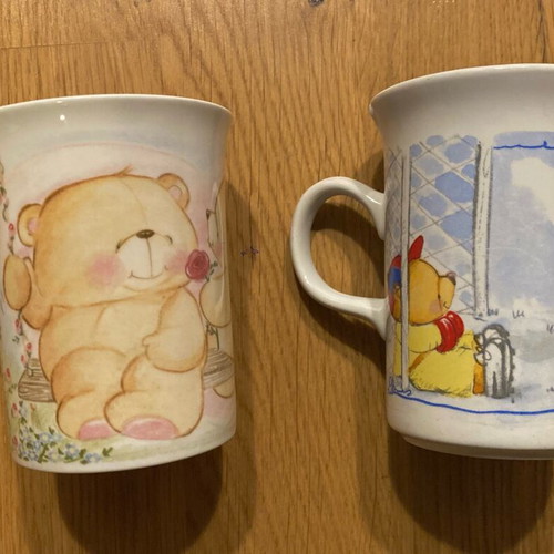 Forever Friends mugs used, set of 2