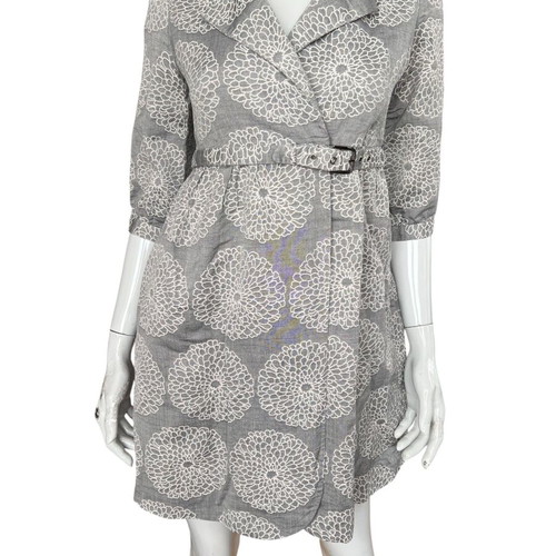 Vivienne Tam cotton gray mini dress like new, size S-M