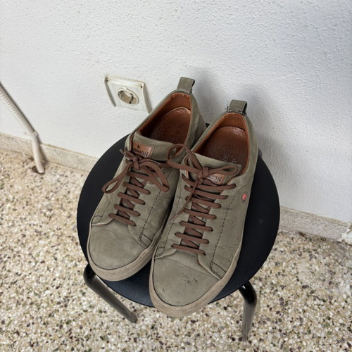 Robinson men's leather shoes used, size 42, olive