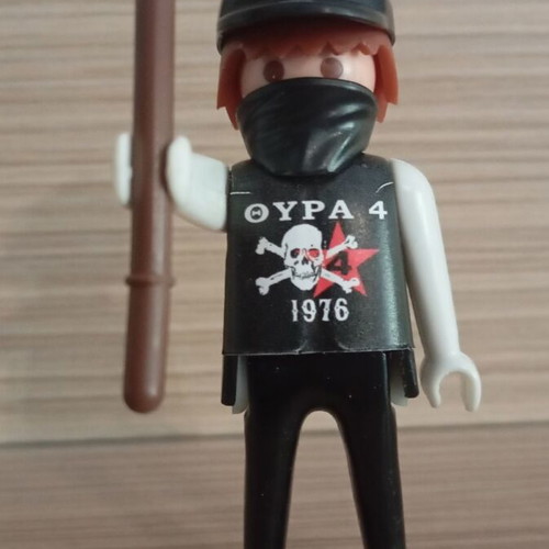 Playmobil PAOK Fan Figure like new with team flag