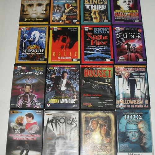 DVD Fan collection like new with Greek subtitles, pack of 16