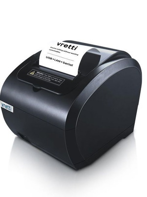 Θερμικός φορολογικός εκτυπωτής Vretti 80mm νέος, ESC/POS USB/Serial/LAN