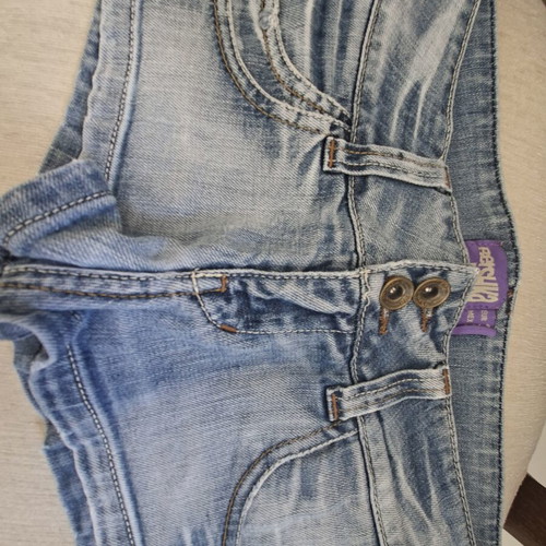 Bershka short blue denim shorts