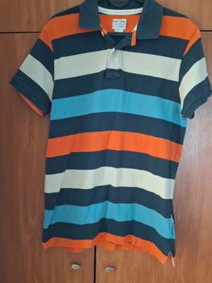 Polo μπλούζα Denim Style large σαν καινούργιο, πολύχρωμο