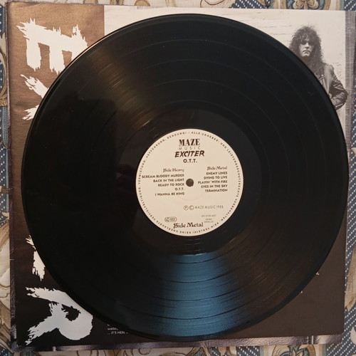 Exciter Exciter 1988 vinyl record like new, metal, Germany Maze Music
