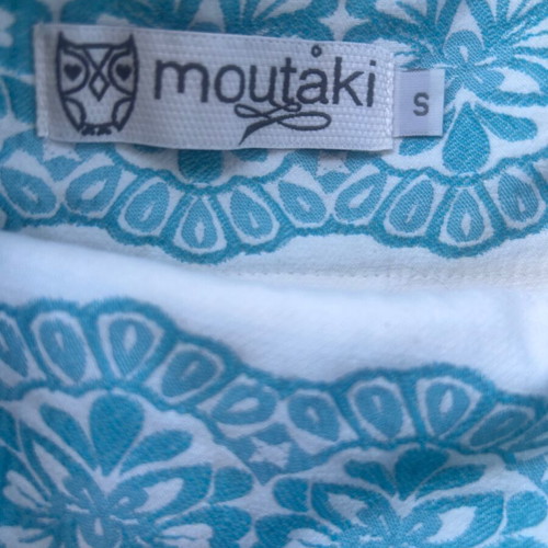 Pleated skirt Moutaki size small like new, multicolor