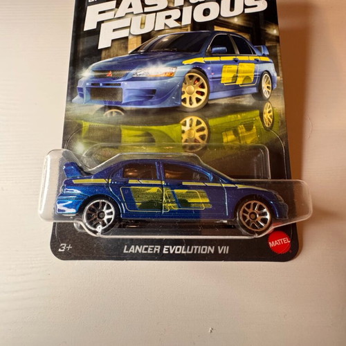 Hot Wheels Lancer Evolution VII Silver Series Fast & Furious Graphic Remix new