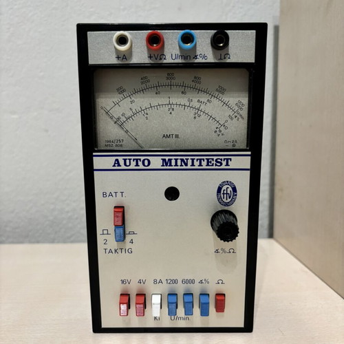 Auto Minitest AMT III vintage car diagnostic analog meter