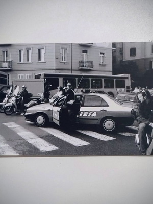 Authentic Black and White Photo 10x15 Naples Vomero 2000s