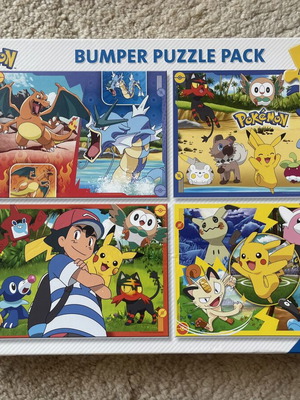 Ravensburger Pokémon Bumper Puzzle Pack, 4 x 100 pieces