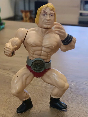 Wrestling Champions figure used with signs of wear