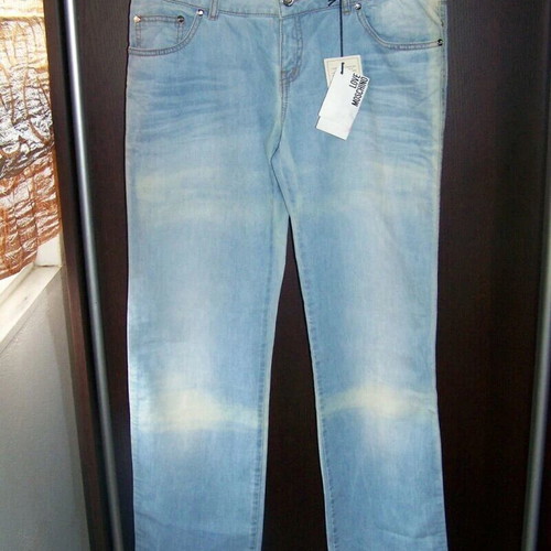 Love Moschino "Tequila Bum Bum" Pants Brand New Turquoise Size 31