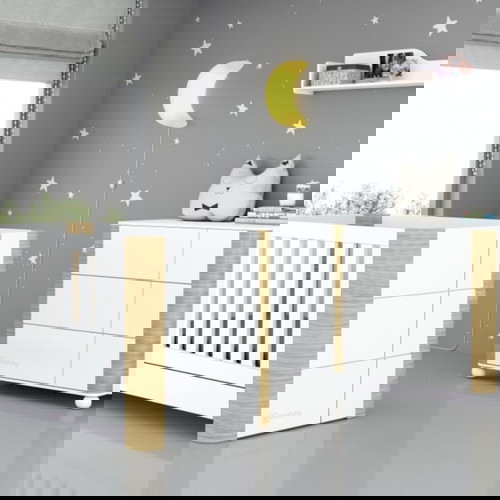 Casababy Venus κρεβάτι με στρώμα, συρταριέρα και βάση αλλαξιέρας μεταχειρισμένα