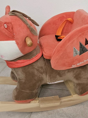 Rocking fox with sounds Bebe Stars like new