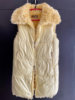 BSB Αμάνικο Μπουφάν Double Face Σαν Καινούργιο, Κίτρινο