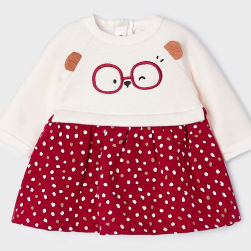 Mayoral Newborn baby dress red size 1-2 months new