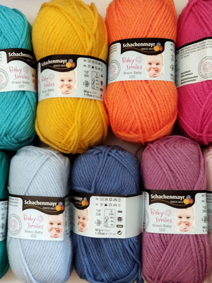 Baby Smiles Bravo Baby 100 knitting yarn set, 9 pieces, Schachenmayr Coats