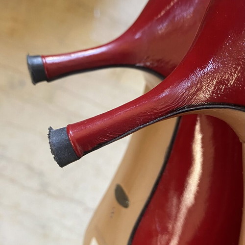 Kalogirou Red Patent Leather Pumps size 39 like new