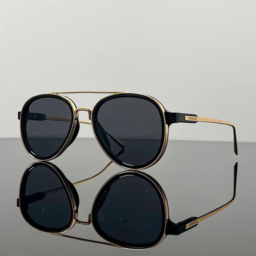BorMain August sunglasses new, black and gold, UV400 protection