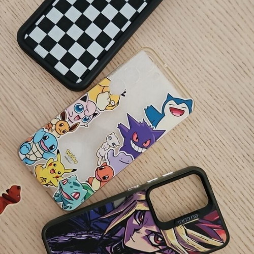 Samsung S23 cases like new, pack of 3 with anime and Pokémon designs