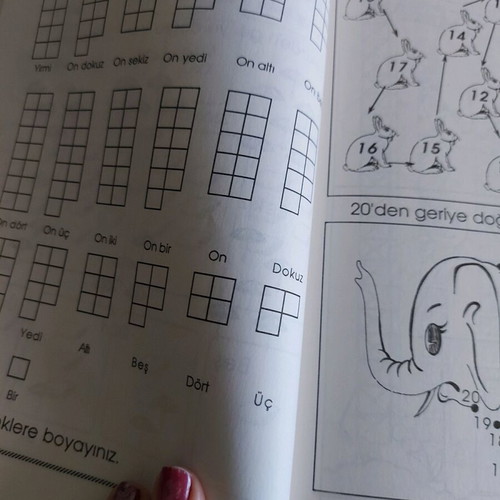 Mathematics textbook for first grade in Turkish like new
