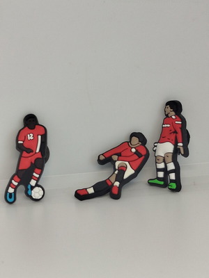 Charms for Crocs with football players new, colorful