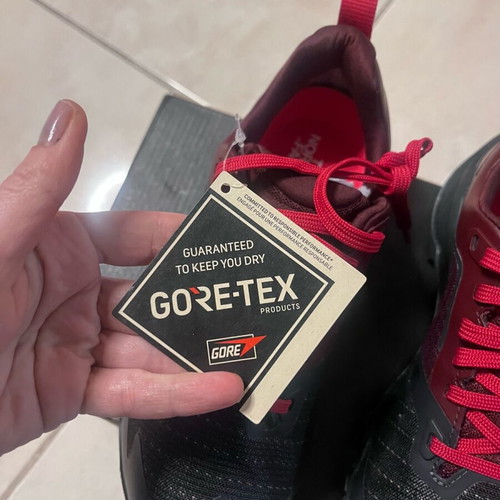 The North Face athletic shoes brand new, size 37, black and red