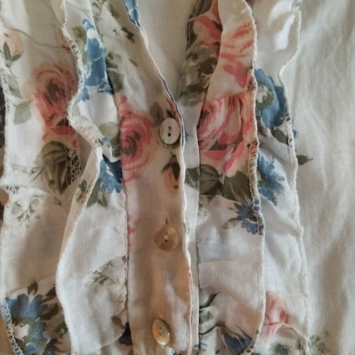 Summer linen dress made in Italy, like new, floral print