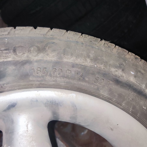 Set of 3 car rims 14 inches with tires