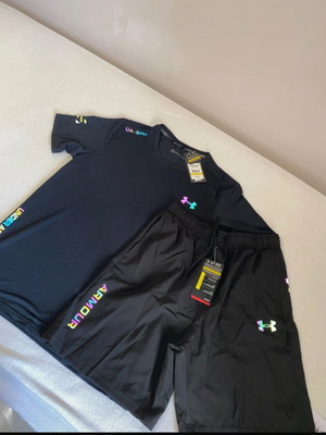 Under Armour σετ αντανακλαστικό καινούργιο, μαύρο, μέγεθος L