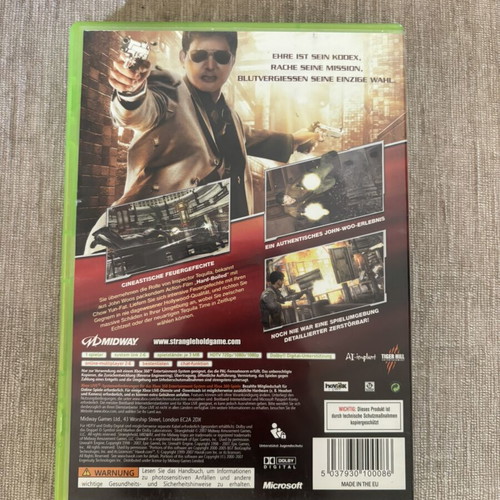 Stranglehold Xbox 360 game used, complete