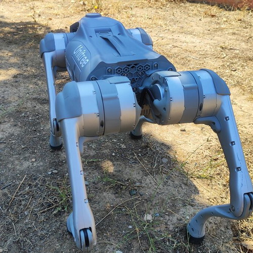 Unitree Go2 Pro AI quadruped robot dog with wireless tracking controller