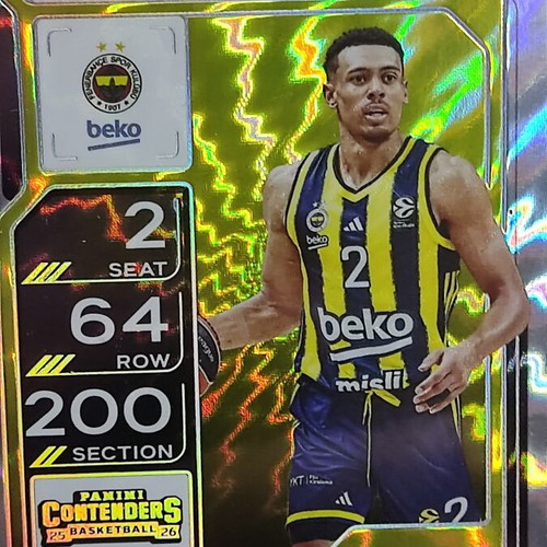 Wade Baldwin IV Panini Contenders 2025-2026 Euroleague Card like new
