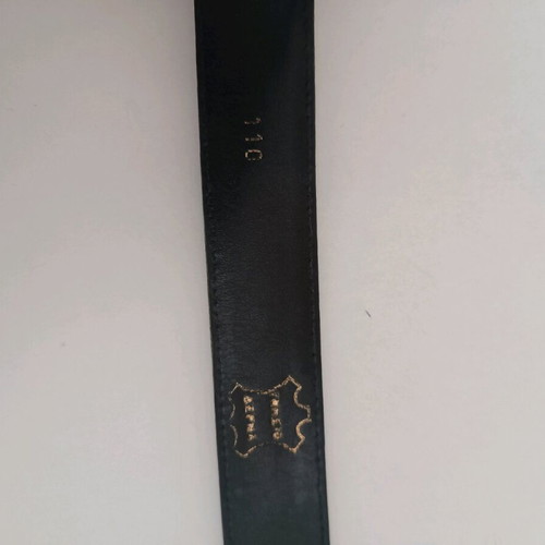 Men's genuine leather belt like new, black, size 110 cm