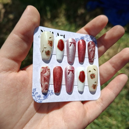Press On Nails New Set with Application Tools